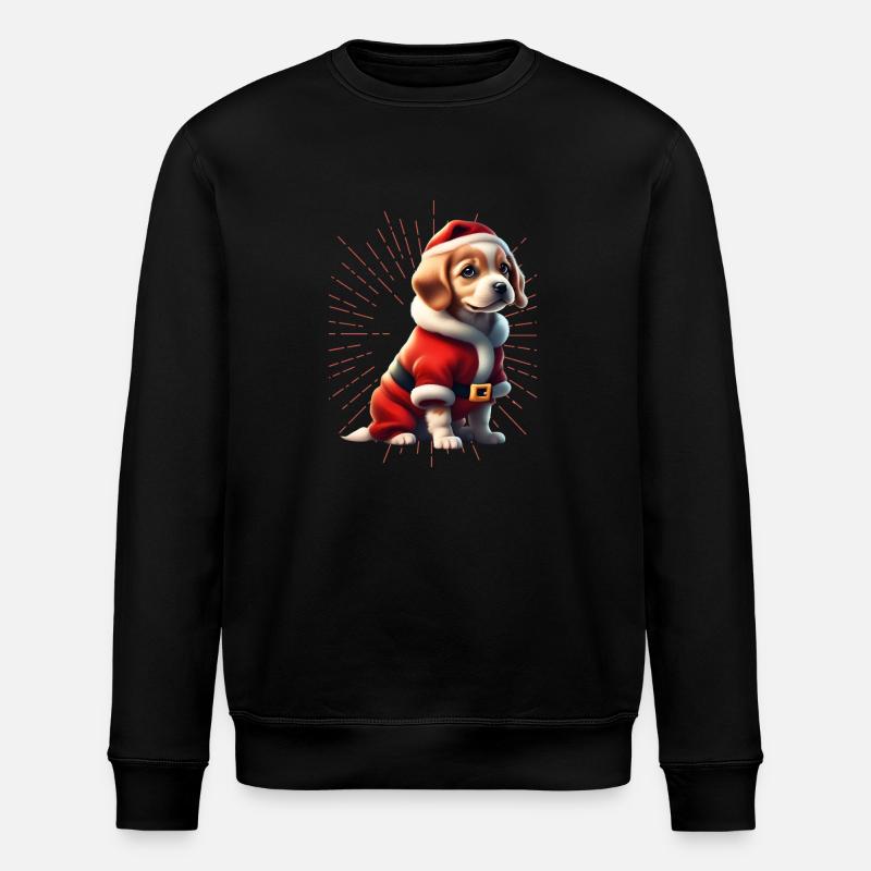 Joyeux Noël Chien Chiens - Sweat bio ROLLER Stanley/Stella Unisexe - noir