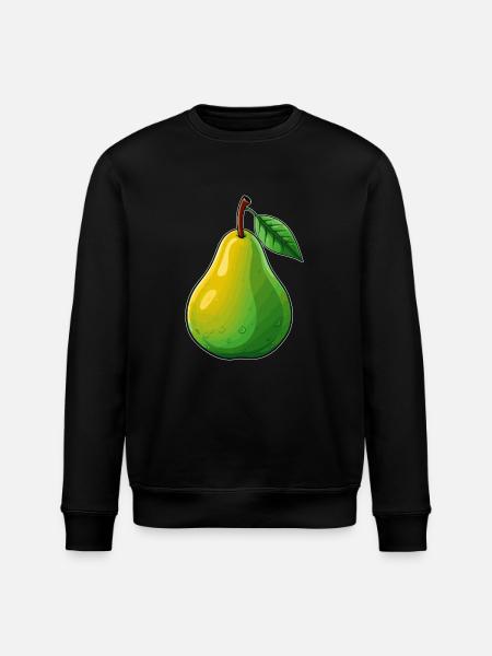 A pear - Stanley/Stella ROLLER Unisex Organic Sweatshirt - black