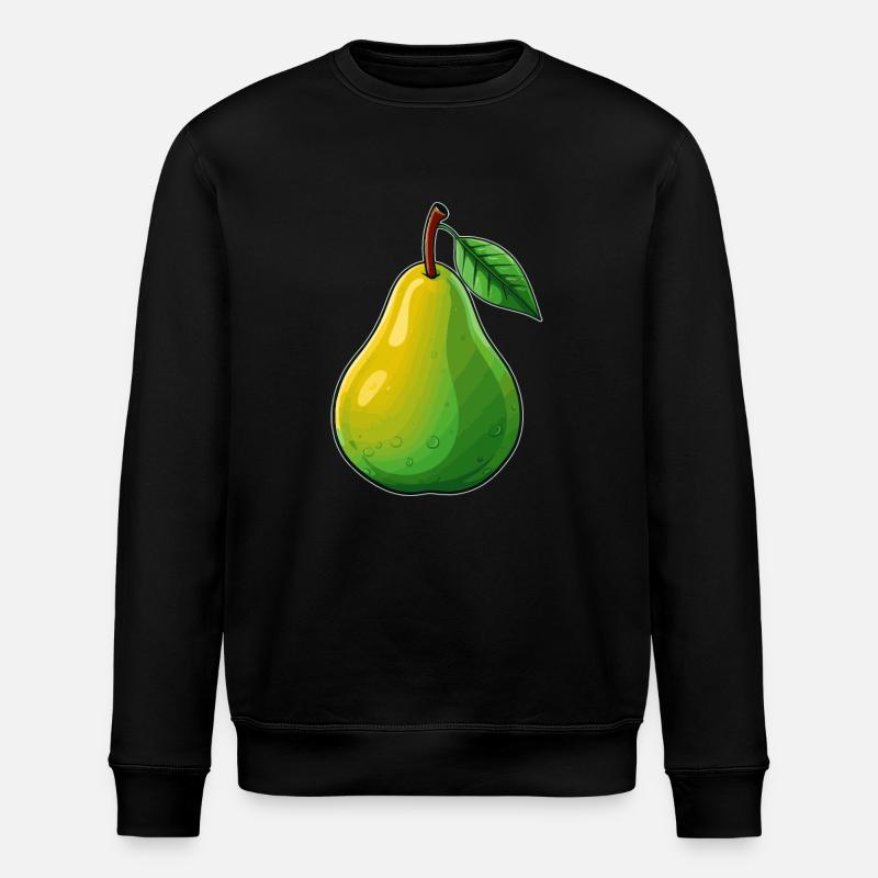 A pear - Stanley/Stella ROLLER Unisex Organic Sweatshirt - black