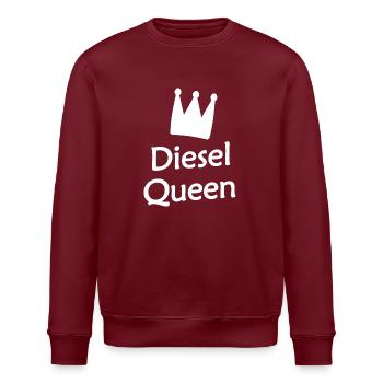 Königin der Autofahrer - Stanley/Stella Unisex Bio-Sweatshirt ROLLER - Burgunderrot - Vorne - Nik (191cm)