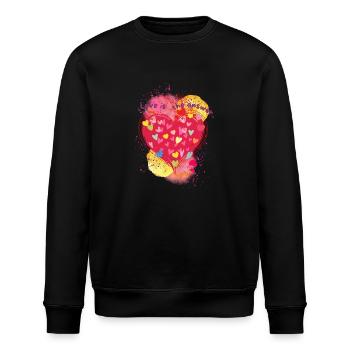 Love is the answer.. - Stanley/Stella Unisex Bio-Sweatshirt ROLLER - Schwarz - Vorne - Nik (191cm)