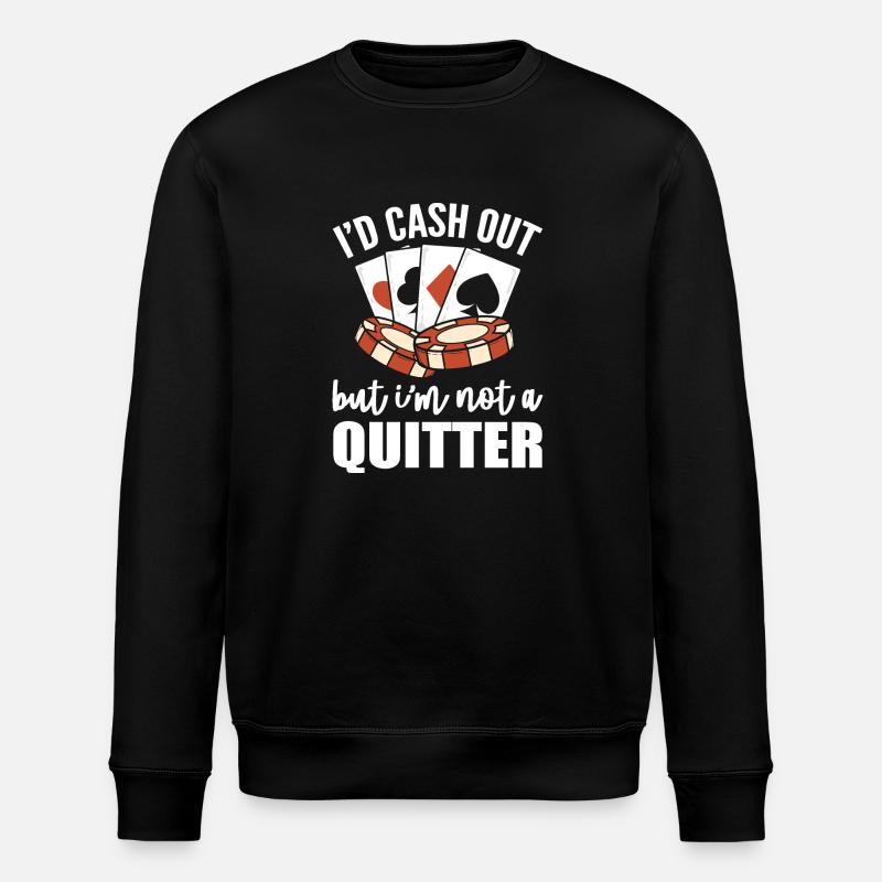 Blackjack Black Jack - Stanley/Stella Unisex Bio-Sweatshirt ROLLER - Schwarz