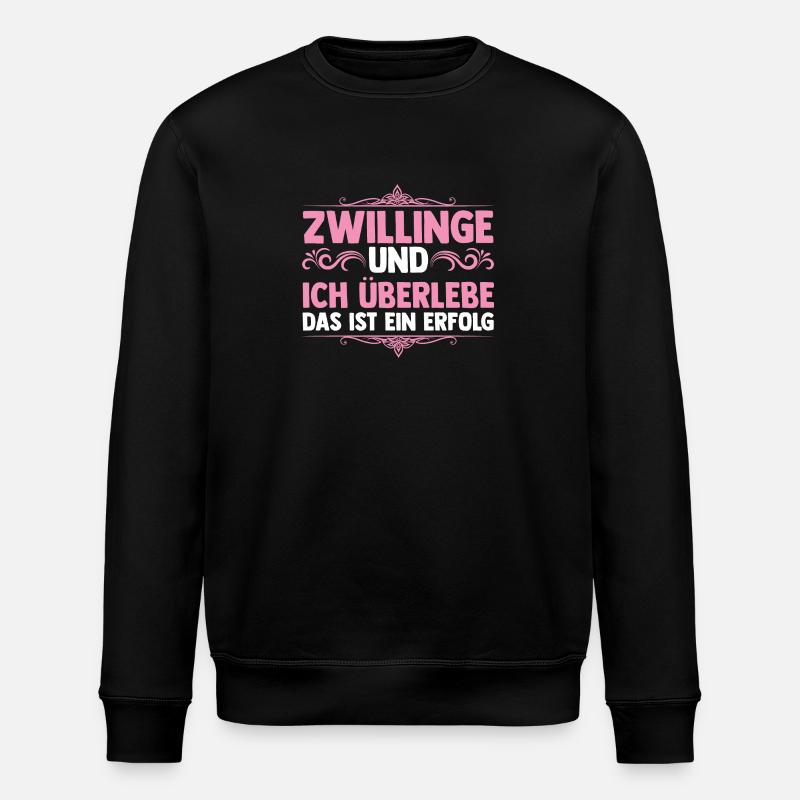 Maman de jumeaux - Sweat bio ROLLER Stanley/Stella Unisexe - noir