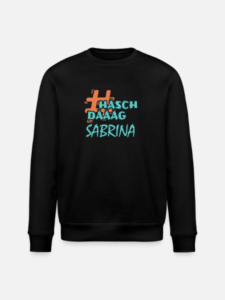 Sabrina as a name - Stanley/Stella ROLLER Unisex Organic Sweatshirt - black
