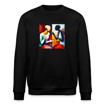 dialogue, les jeux auxquels les gens jouent, freemasters PP6 - Sweat bio ROLLER Stanley/Stella Unisexe - noir - Devant - Nik (191cm)