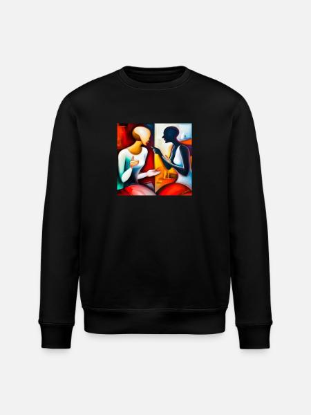 dialogue, the games people play, freemasters PP6 - Stanley/Stella ROLLER Unisex Organic Sweatshirt - black