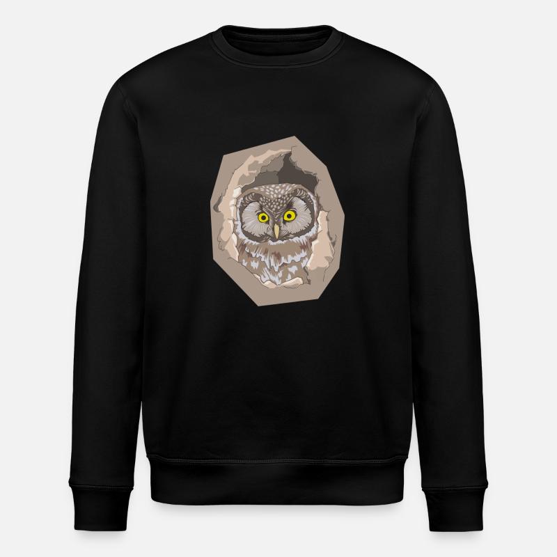 Eule - Stanley/Stella Unisex Bio-Sweatshirt ROLLER - Schwarz