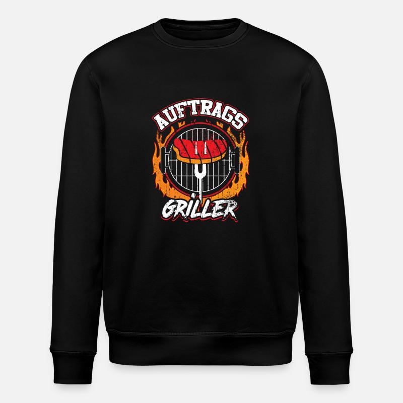 Auftrags-Griller - Stanley/Stella Unisex Bio-Sweatshirt ROLLER - Schwarz