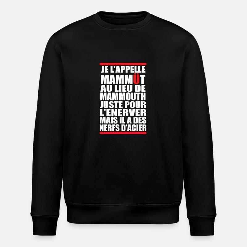 NerfsAcier - Stanley/Stella ROLLER Unisex Organic Sweatshirt - black