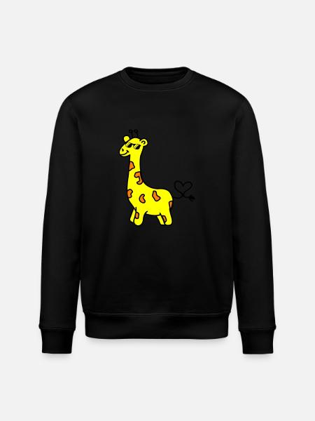 giraffe cool - Stanley/Stella ROLLER Unisex Organic Sweatshirt - black