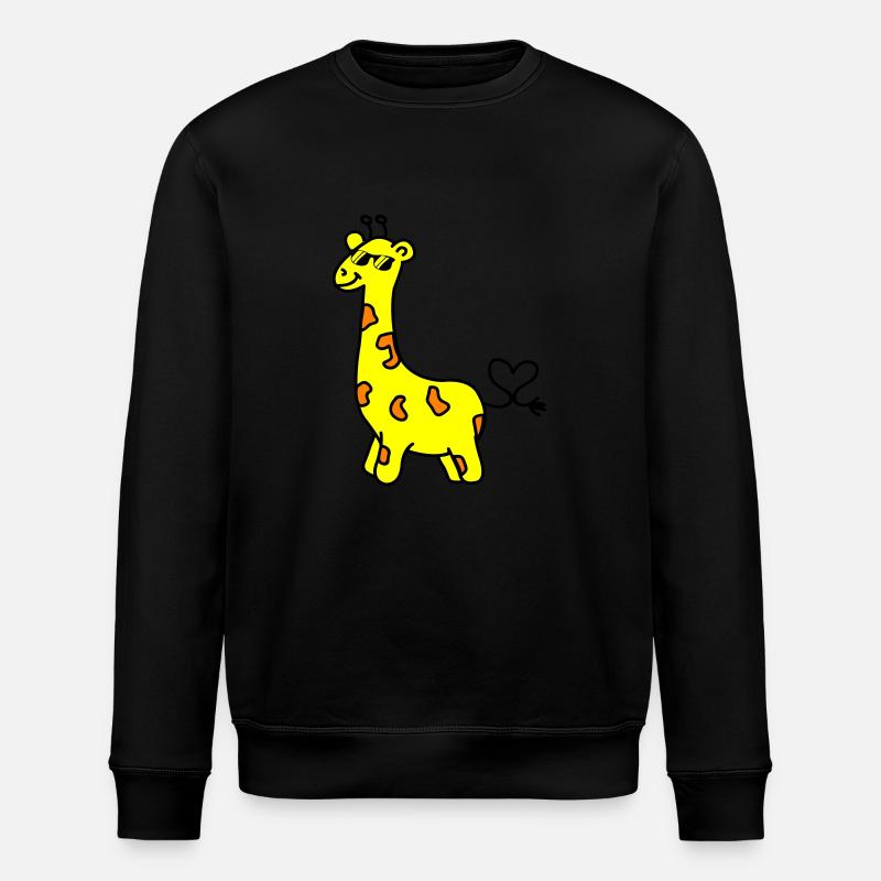 giraffe cool - Stanley/Stella ROLLER Unisex Organic Sweatshirt - black