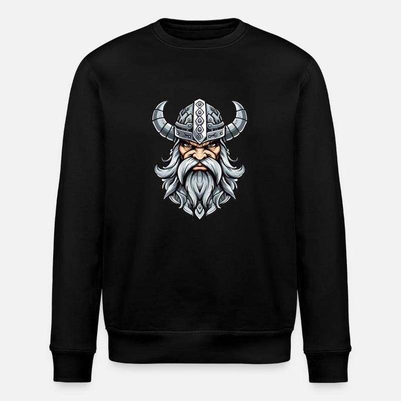 fierce Viking - Stanley/Stella ROLLER Unisex Organic Sweatshirt - black