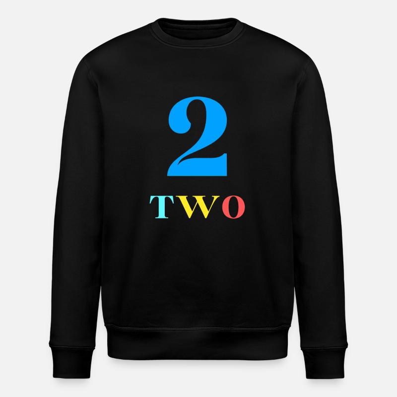 Two-2nd Anniversary - Stanley/Stella ROLLER Unisex Organic Sweatshirt - black