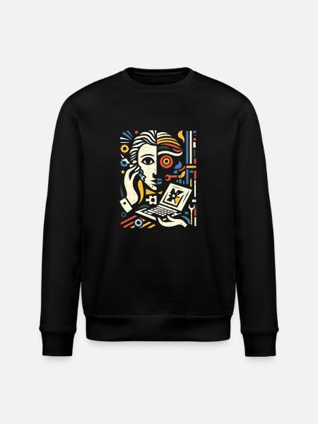Cooles Techniker Kunst Geschenk - Stanley/Stella Unisex Bio-Sweatshirt ROLLER - Schwarz