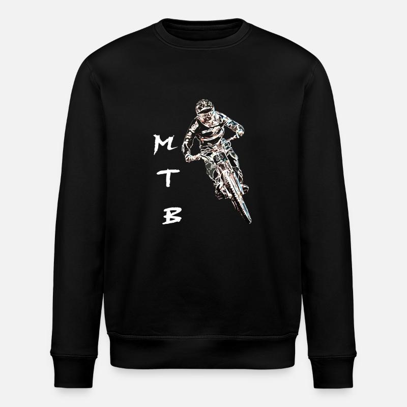 vtt mtb downhill - Sweat bio ROLLER Stanley/Stella Unisexe - noir