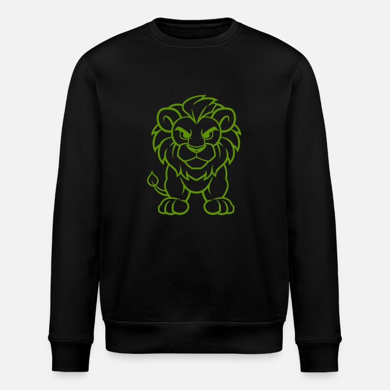 Lion Comic - Stanley/Stella ROLLER Unisex Organic Sweatshirt - black