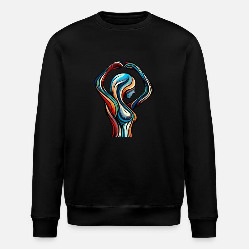 Bunte Frau - Stanley/Stella Unisex Bio-Sweatshirt ROLLER - Schwarz