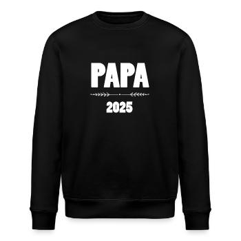 PAPA 2025 - Stanley/Stella Unisex Bio-Sweatshirt ROLLER - Schwarz - Vorne - Nik (191cm)