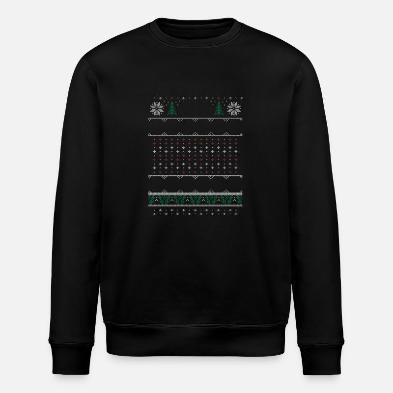 Ugly Christmas Sweater - Stanley/Stella Unisex Bio-Sweatshirt ROLLER - Schwarz