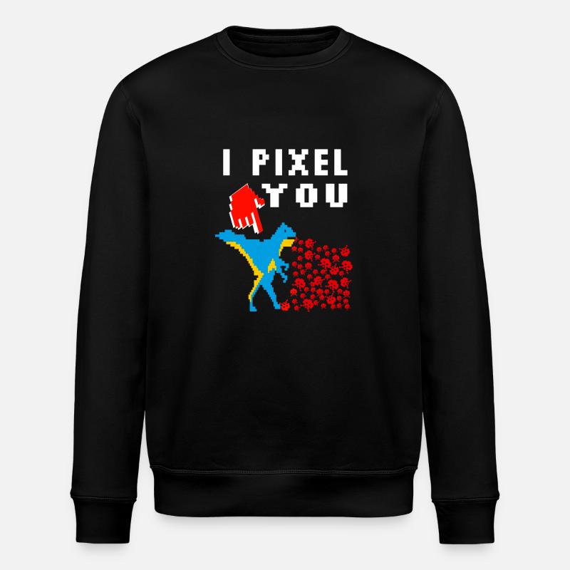 pixel - Stanley/Stella ROLLER Unisex Organic Sweatshirt - black