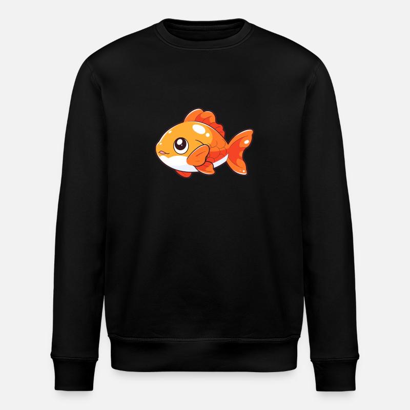 Poisson - Sweat bio ROLLER Stanley/Stella Unisexe - noir