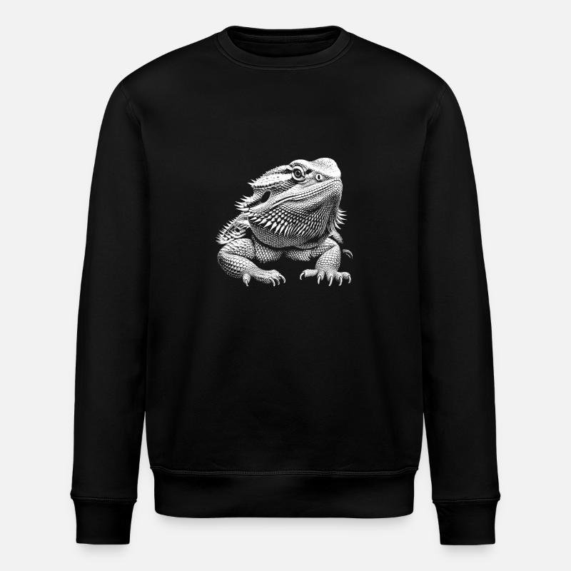 Bearded dragon - Stanley/Stella ROLLER Unisex Organic Sweatshirt - black