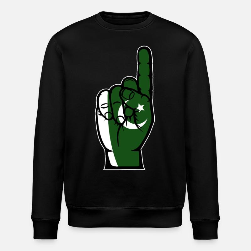 Drapeau pakistanais numéro 1 - Sweat bio ROLLER Stanley/Stella Unisexe - noir