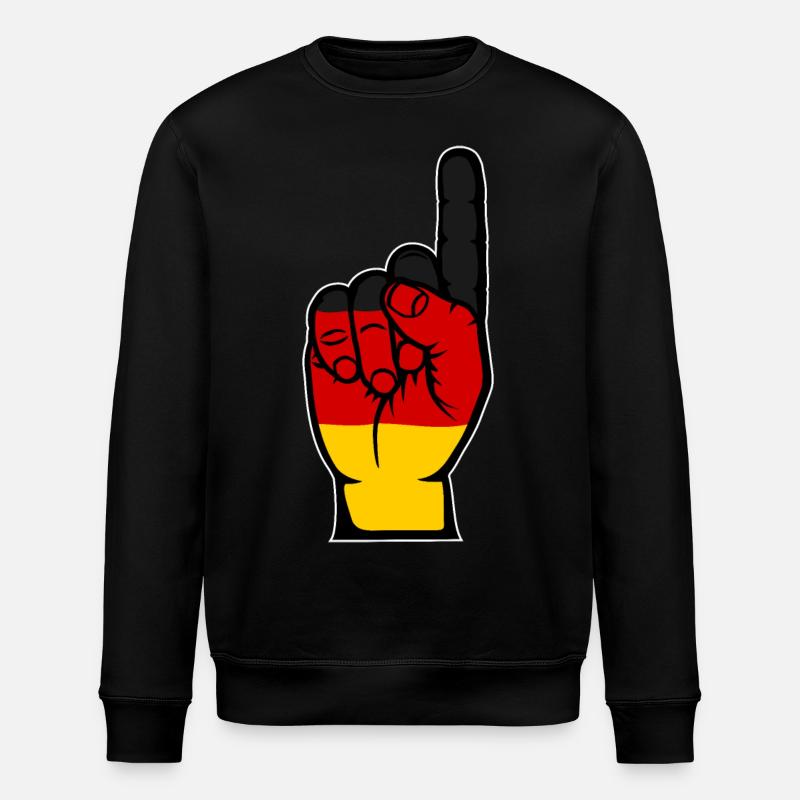 Drapeau allemand numéro 1 - Sweat bio ROLLER Stanley/Stella Unisexe - noir