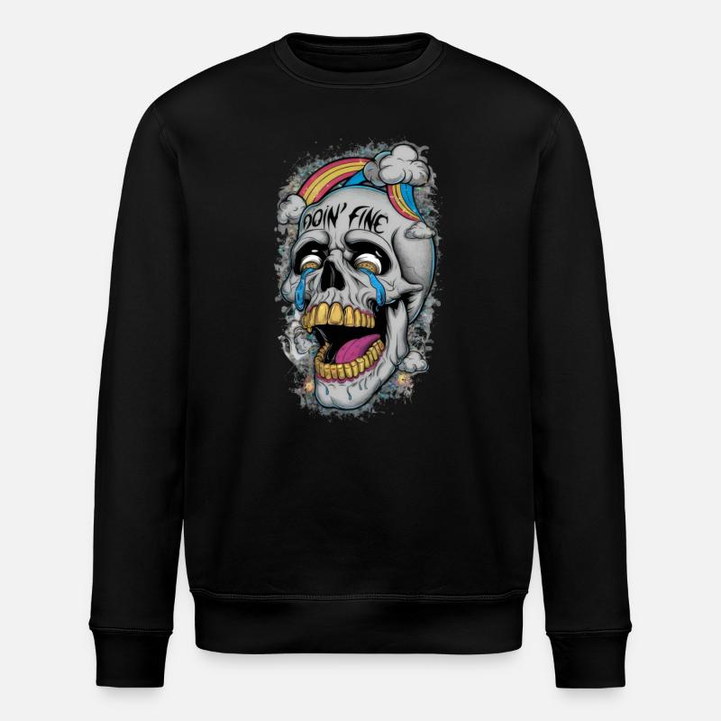 Doin Fine - Stanley/Stella ROLLER Unisex Organic Sweatshirt - black