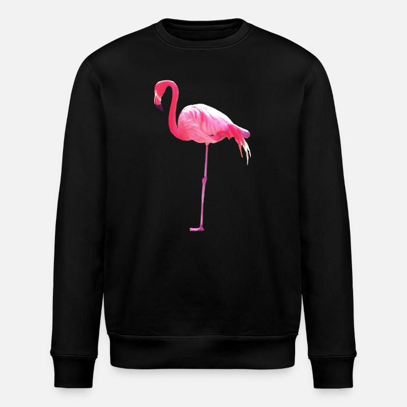 flamingo - Stanley/Stella ROLLER Unisex Organic Sweatshirt - black