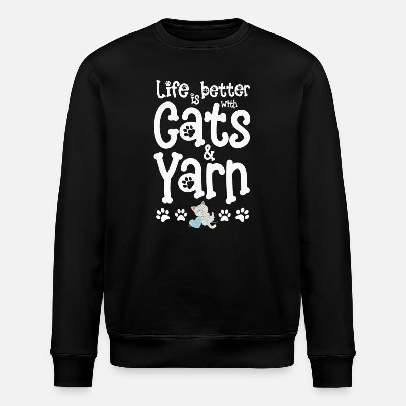 Knitting knitting yarn - Stanley/Stella ROLLER Unisex Organic Sweatshirt - black