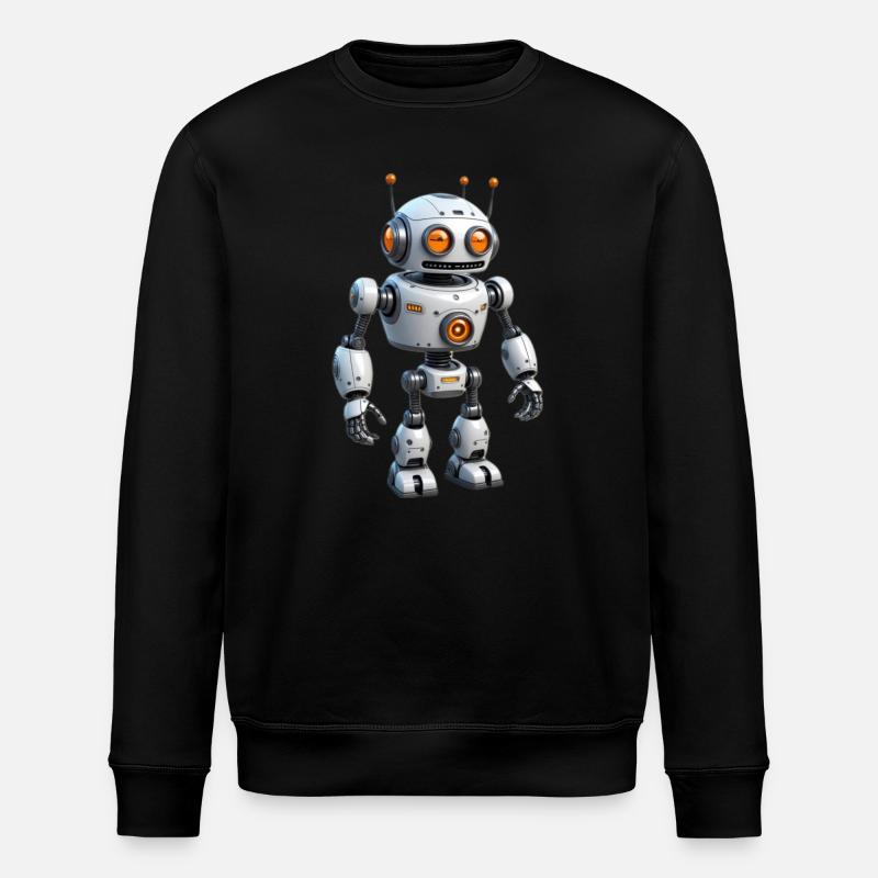 Robot de dessin animé - Sweat bio ROLLER Stanley/Stella Unisexe - noir