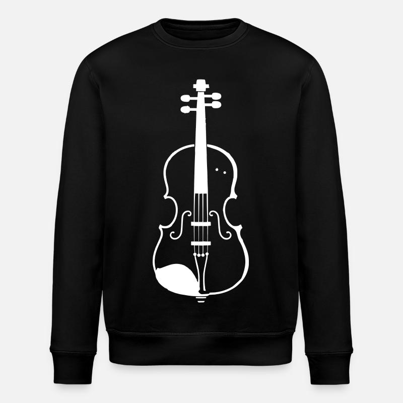 Fiddle Sketch - Stanley/Stella ROLLER Unisex Organic Sweatshirt - black