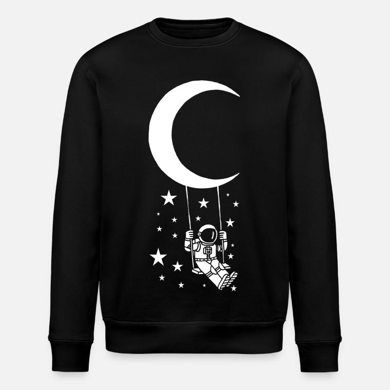 Swing on the Moon - Stanley/Stella ROLLER Unisex Organic Sweatshirt - black