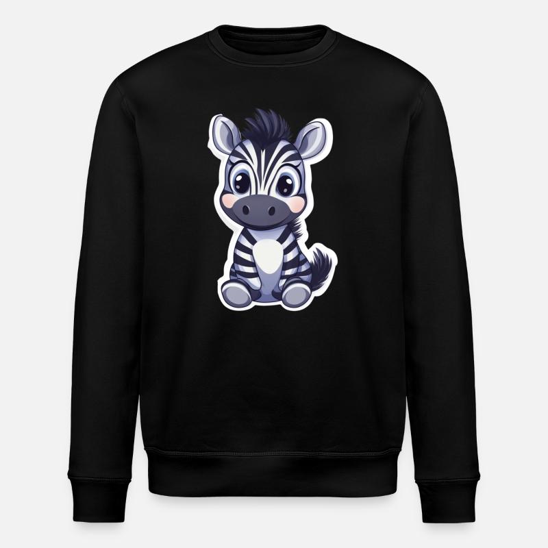 Zebra - Stanley/Stella Unisex Bio-Sweatshirt ROLLER - Schwarz