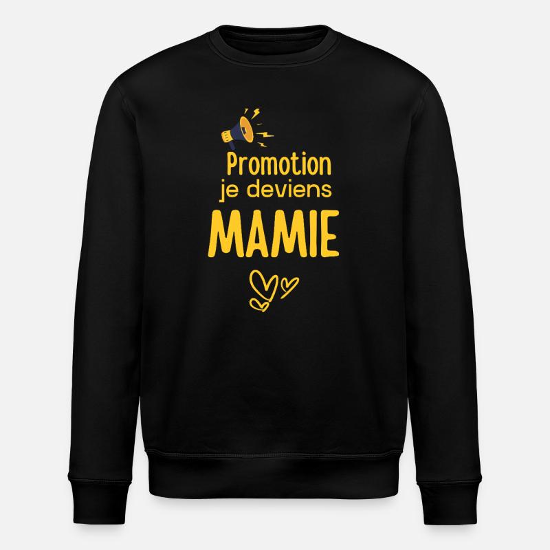 Promo Ich werde Oma - Stanley/Stella Unisex Bio-Sweatshirt ROLLER - Schwarz