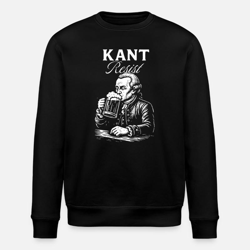 Kant Resist Beer Icon - Stanley/Stella ROLLER Unisex Organic Sweatshirt - black