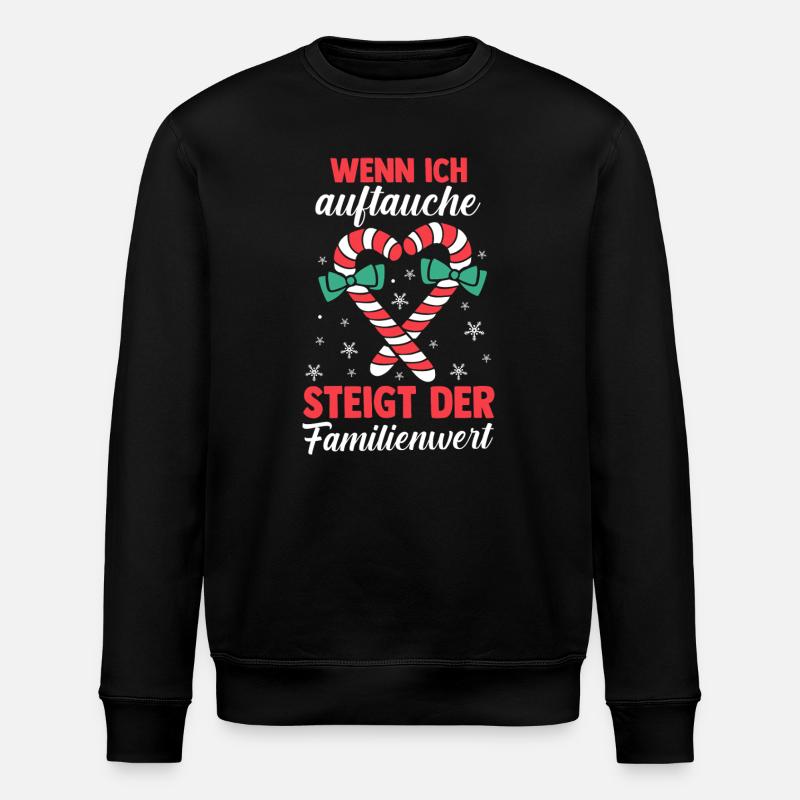 Noël du Père Noël - Sweat bio ROLLER Stanley/Stella Unisexe - noir