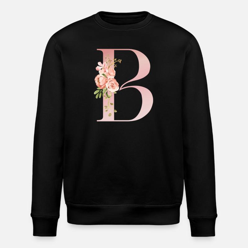 B Florale Pastel - Sweat bio ROLLER Stanley/Stella Unisexe - noir