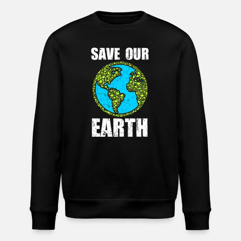 Save Our Earth - Stanley/Stella Unisex Bio-Sweatshirt ROLLER - Schwarz