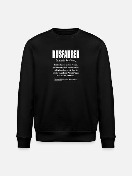 Busfahrer Substantiv - Stanley/Stella Unisex Bio-Sweatshirt ROLLER - Schwarz