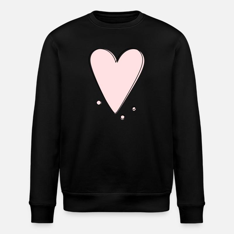 Gamme de cœurs modernes - Sweat bio ROLLER Stanley/Stella Unisexe - noir