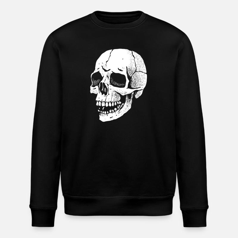 Crâne - Sweat bio ROLLER Stanley/Stella Unisexe - noir