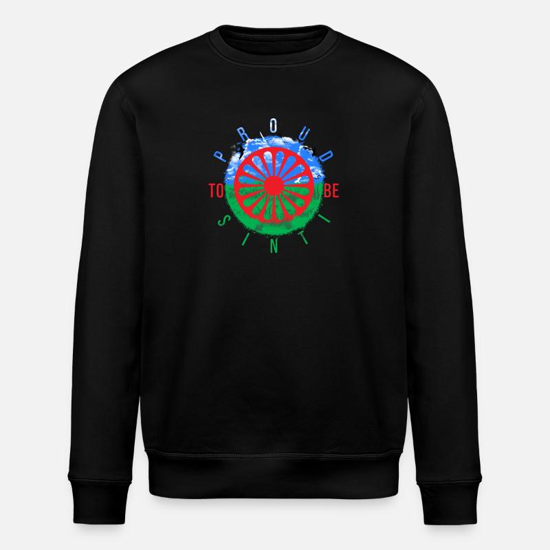Proud to be Sinti - Stanley/Stella Unisex Bio-Sweatshirt ROLLER - Schwarz