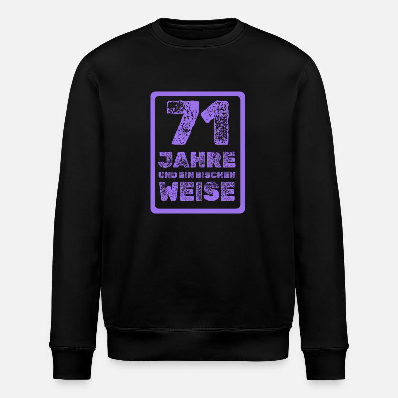 Alter 71 - Stanley/Stella Unisex Bio-Sweatshirt ROLLER - Schwarz