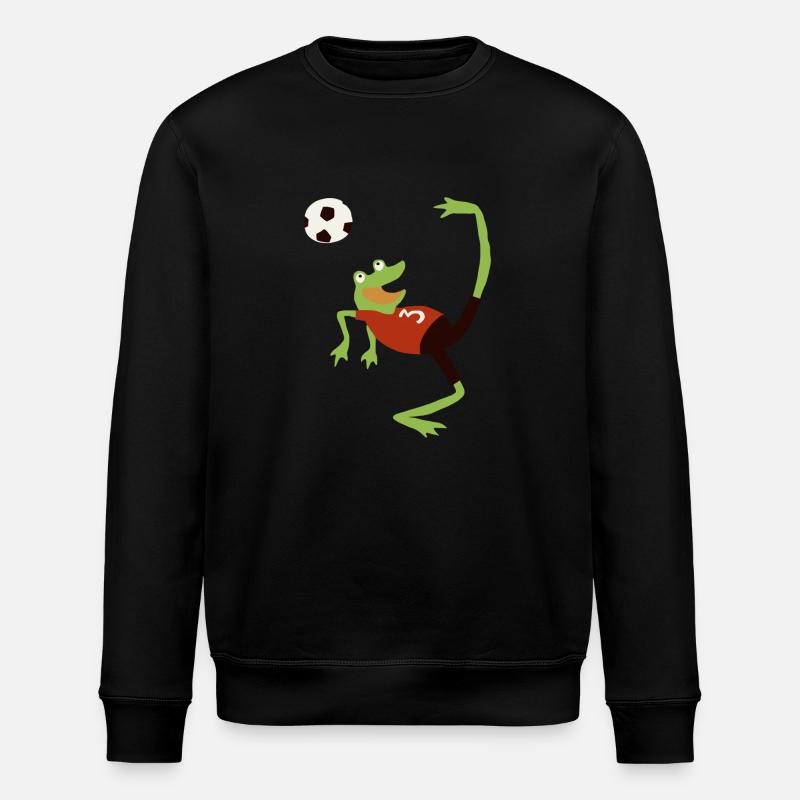 Fussballfrosch - Stanley/Stella Unisex Bio-Sweatshirt ROLLER - Schwarz