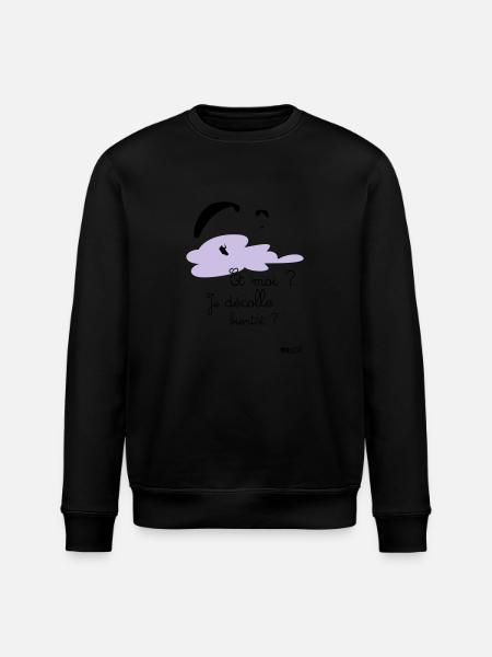 Body décolle bientot rose - Sweat bio ROLLER Stanley/Stella Unisexe - noir
