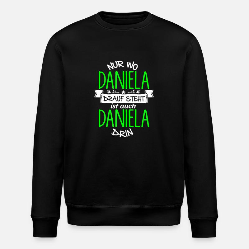 DANIELA die Echte - Stanley/Stella Unisex Bio-Sweatshirt ROLLER - Schwarz
