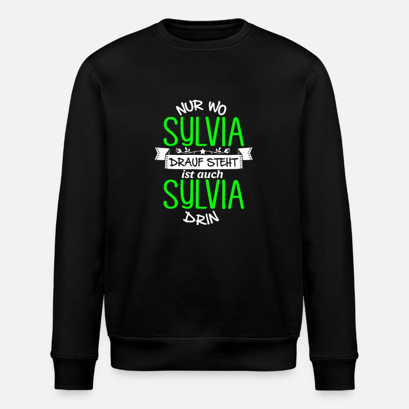 SYLVIA die Echte - Stanley/Stella Unisex Bio-Sweatshirt ROLLER - Schwarz