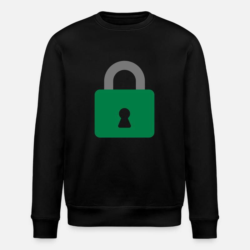 Vorhängeschloss - Stanley/Stella Unisex Bio-Sweatshirt ROLLER - Schwarz